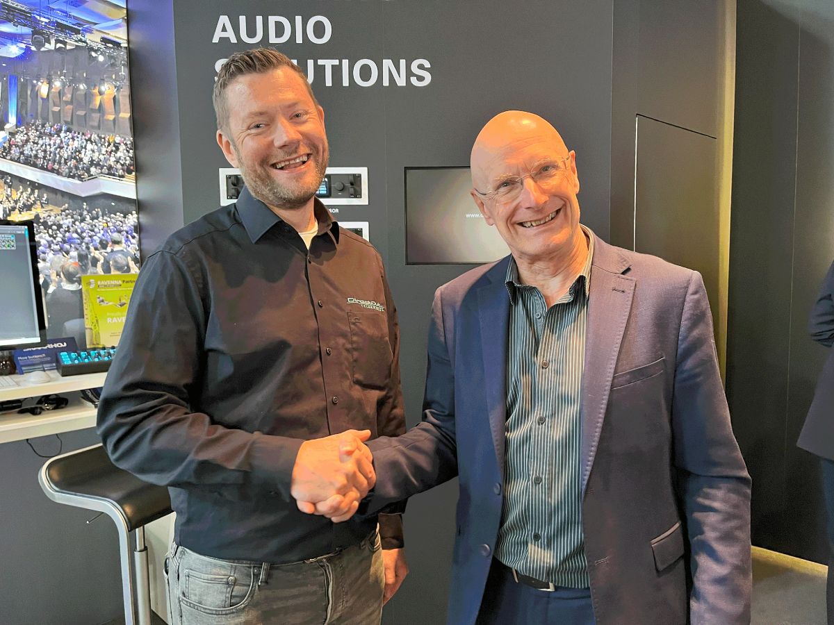 Jan Ehrlich (DirectOut) and Chris Collins (Aspen Media) Aspen-Media2