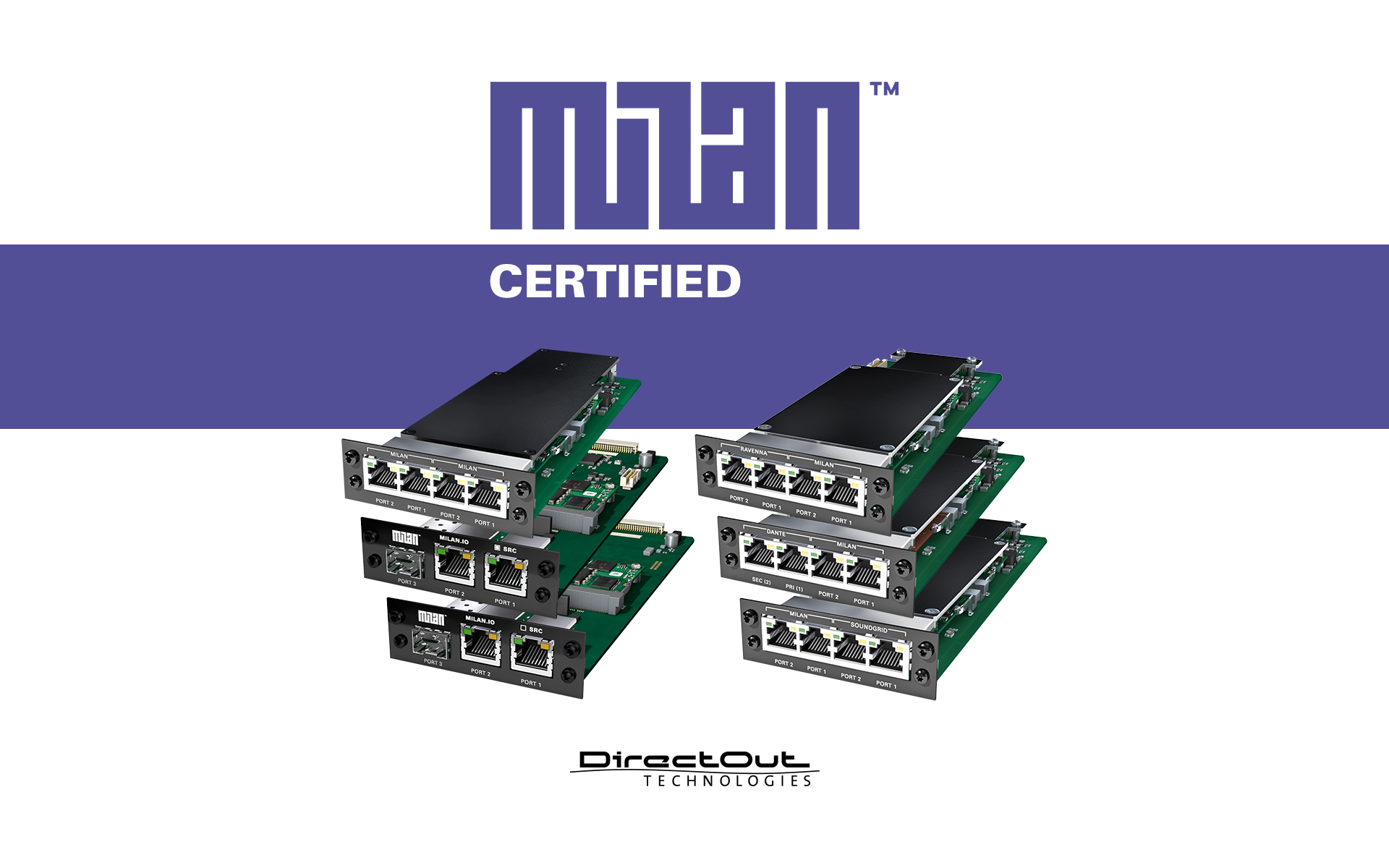 Milan Audio Network Example DirectOut Achieves Official Milan Certification for Full Range of ...