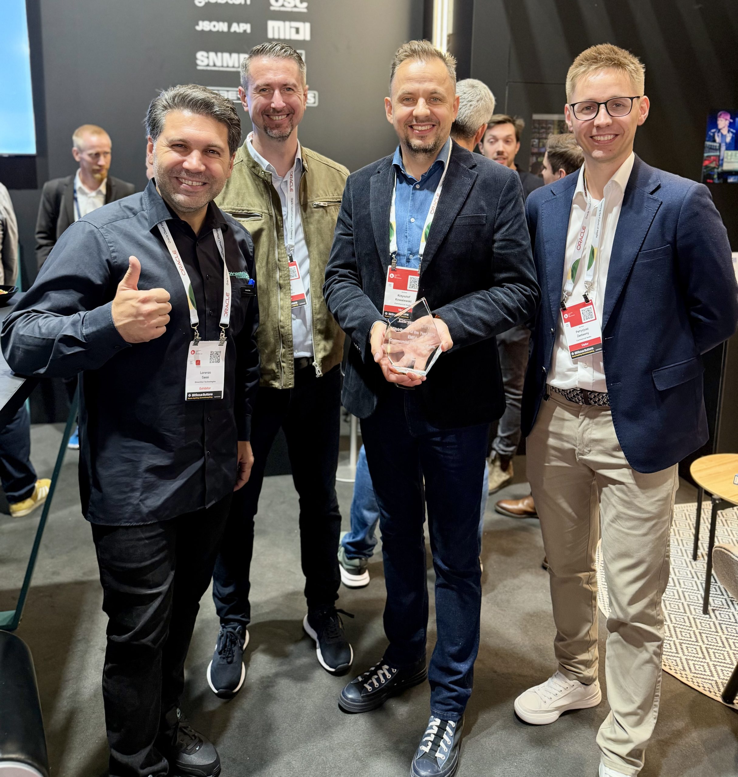 Lorenzo Sassi and Commercial Audio team at IBC 2026 Lorenzo Sassi and Commercial Audio Team at IBC 2026