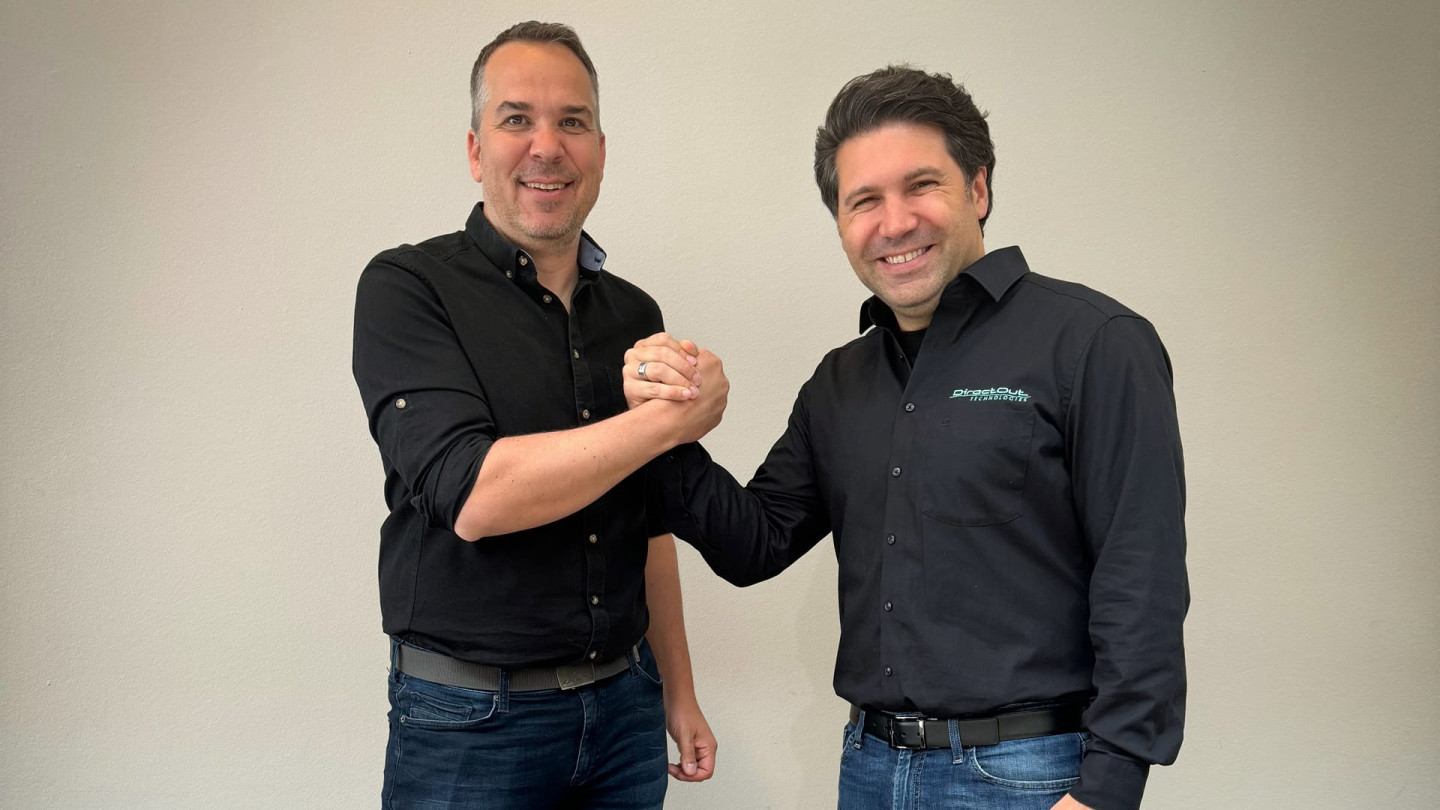 Krisztian Varga (Audmax) and Lorenzo Sassi (DirectOut)