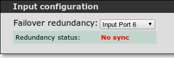 Input configuration (OK)